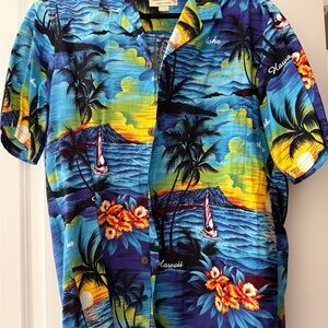 Hawaiian Tropical Print Shirt